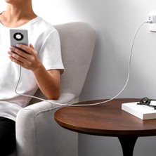 Hızlı Şarj Özellikli Type-C Kablo 100W, 1 Metre, Beyaz