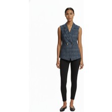 Ekol Minimalist Oversize Kolsuz Yelek - Günlük ve Şık