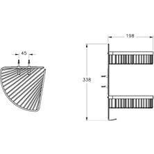 Base 400 A4416036 Malzemelik, Ikili, Mat Siyah