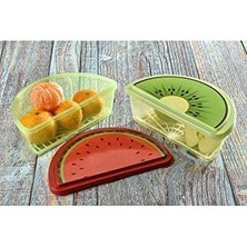 Meyve Şekilli Renkli Kapaklı Saklama Kabı