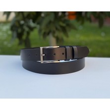 Kemerbox %100 Hakiki Deri Erkek Kemer Mat Siyah 4cm