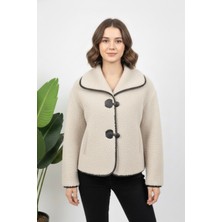 Hiramir Yeni Sezon Kadın Tokalı Peluş Mont KS2573