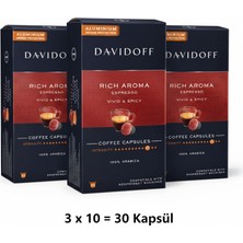 Tchibo Rich Aroma Alüminyum Kahve Kapsülü 3X10 = 30’lu (Nespresso Uyumlu)