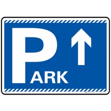 İsg Tabelam 35X50CM/FOSFORLU Kompozit/park Alanı Ileri Ok