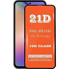 Kzy Iletişim Galaxy A54 Tam Kaplayan 21D Temperli Ekran Koruyucu Cam