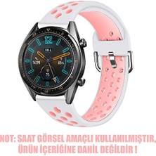 Gt Sport Band Için Kordon Beyaz Açık Pembe