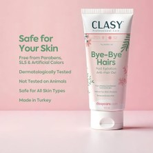Clasycare Bye-Bye Hairs Tüy Azaltıcı Jel – Epilasyon Sonrası Ağda Bakım Kremi – Nemlendirici ve Tüy Geciktirici Jel – Bacak, Bikini, Koltuk Altı Için Uygun – Tüm Cilt Tipleri, 100 ml