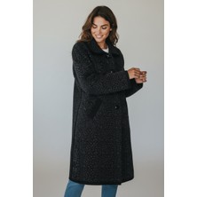 Ece Giyim Kadın Önü Düğmeli Cepli Kalın Triko Hırka