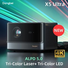 İthal Faucet Dangbei X5 Ultra 4K Projeksiyon Alpd Lazer 2500 CVIA Lümen Dlp UHD Wıfı Android 4+128G HDR10 3D Çin versiyon
