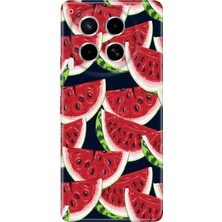 Grabono Tecno Camon 30 Kılıf (Cl6) Uyumlu Silikon Desenli Kapak Karpuz