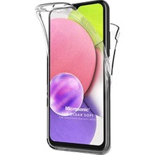 Galaxy A15 Kılıf 6 Tarafı Tam Full Koruma 360 Clear Soft Şeffaf [galaxy A15 ile Uyumlu Kılıf - Şeffaf]