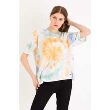 Polo State Kadın Batik Yıkamalı Oversize Yeşil