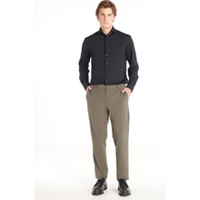 Ted Baker Bağlamalı Bel Normal Paça Tapered Fit Haki Erkek Pantolon TBMRTR1031