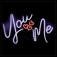 You Me Neon LED Aydınlatma Duvar Pano