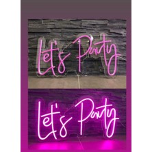 Lets Party Neon LED Yazı