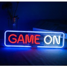 Game On Neon Tabela Oyun Odası Yatak Odası Ev Bar Oyun Gece Lambası Doğum Günü Hediyesi