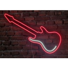 Gitar Neon LED Duvar Aydınaltması