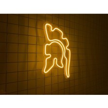 Neon LED Tabela Miğfer Modeli Duvar Dekorasyon