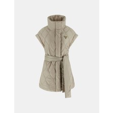 Guess Hilma Kolsuz Şişme Kadın Bej Yelek V6RN01WL832-G1O3