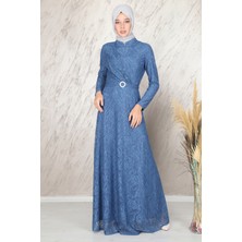 Ahunisa Tanem Abiye Indigo 6525