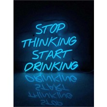 Neon LED Işık Gece Lambası Stopo Thinking