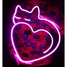 Kedi Kalp LED Tabela