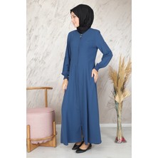 Fermuarlı Ferace Indigo MC2001