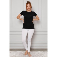 Moda Çizgi Penye Likralı Tayt 5877P