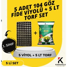 Karaoğlu Vakum Ambalaj 5 Adet Fide Viyolü+ 5 Litre Ithal Torf Seti (Seçim Yapınız)