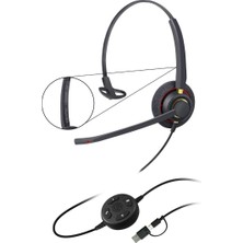 Inbertec UB805M Professional Mono Çağrı Merkezi Kulaklığı