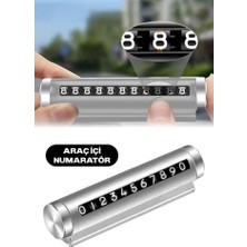 Çevirmeli Araç Içi Numaratörü Gri Renk