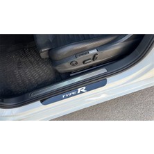 CarEste Honda Civic Typer Yazılı Piano Black Parlak Pleksi Eşik Modeli 4 Prç.