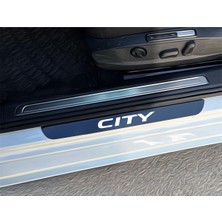 CarEste City Pleksi Kapı Eşiği Piano Black 4 Parça