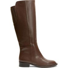 Emienza Andes Vegan Deri Binici Oval Burun Bayan Çizme