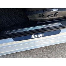 CarEste Fiat Brava Pleksi Kapı Eşiği Piano Black 4 Parça