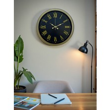 Karahanbey Zentime 40 cm Metal Roma Rakamlı Duvar Saati