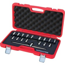 İzeltaş Izeltaş 1113006017 1/2" Lokmalı Allen Uç ve Star (Tork) Uç Takımı 17 Parça