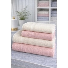 Özdilek Orkide Best Set (Hamam Takımı) Krem-Pudra