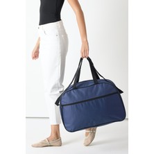 Tonny Black Unisex Lacivert Önü Fermuarlı Seyehat ve Spor Çantası