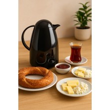 Soi Home 1 Lt Akrilik Siyah Çay Termosu 12 Saat Sıcak 24 Saat Soğuk