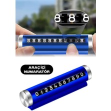 MUJGAN Çevirmeli Araç Içi Numaratörü Mavi Renk