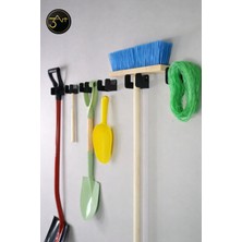 3art Metal Dekorasyon 3'lü Bahçe Alet Askılığı – Duvar Askısı | Kürek, El Aleti ve Bahçe Ekipmanı Askısı