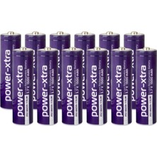 Power-Xtra 3.7V Li-Ion 18650 1500 Mah Şarjlı Pil - Başlı - 0.5c 12 Li Paket