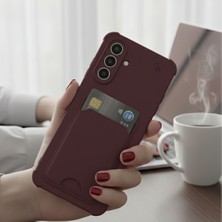 Wowacs Samsung Galaxy A17 Uyumlu Arka Kamera Korumalı Kart Koyulabilen Silikon Kartlıklı Kılıf Kapak