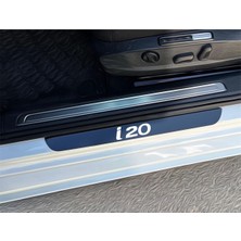 CarEste Hyundai I20 Pleksi Kapı Eşiği Piano Black 4 Parça