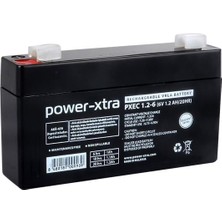 Power-Xtra Ecolead - Pxec1.2-6 - 6V 1.2 Ah Kuru Akü - F1