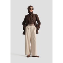 Armine Trend Bol Paça Pantolon Bej 25YT210