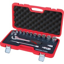 İzeltaş Izeltaş 1113002017 17'li Lokma Anahtar Takımı 1/2" ( U Kolsuz )