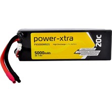 Power-Xtra PX5000WB2S - 2S1P - 7.4V 5000 Mah Li-Polymer Pil -20C