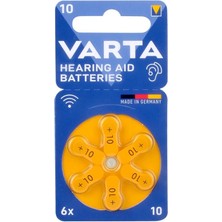 Varta 10 Kulaklık Pili 6lı Blister